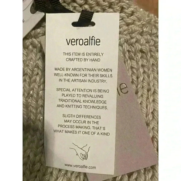 NWT ANTHROPOLOGIE Oversized VERO ALFIE LAVOISIER SWEATER Beige Neutral size XS - Picture 7 of 10